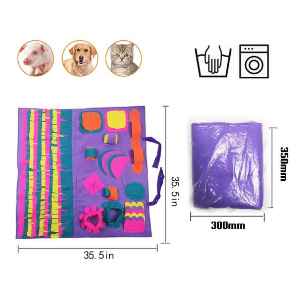 kennels & pens pet dog sniffing mat felt cloth find training blanket play toys for relieve stress puzzle pad
kennels & pens pet dog sniffing mat felt cloth find training blanket play toys for relieve stress puzzle pad