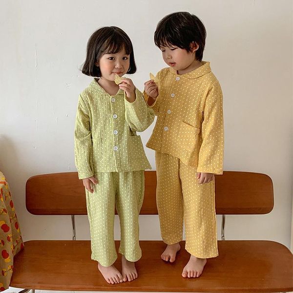 pajamas childrens girls boys spring nightwear long sleeves cotton 2pcs dot pyjamas teen sets clothes kids sleepwear unisex, Blue;red
pajamas childrens girls boys spring nightwear long sleeves cotton 2pcs dot pyjamas teen sets clothes kids sleepwear unisex, Blue;red