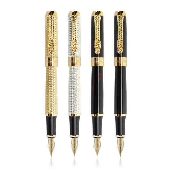luxury eastern dragon design fountain pen gold silver jinhao 1200 brand business office gift ink pens school writing stationery
luxury eastern dragon design fountain pen gold silver jinhao 1200 brand business office gift ink pens school writing stationery