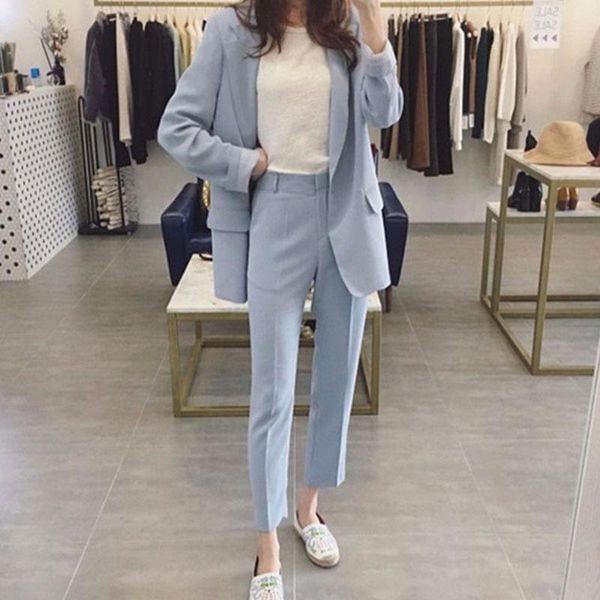 women's two piece pants wenfly women blazers pieces sets single notched jackets outerwear high waist pencil trouser casual office outfi, White
women's two piece pants wenfly women blazers pieces sets single notched jackets outerwear high waist pencil trouser casual office outfi, White