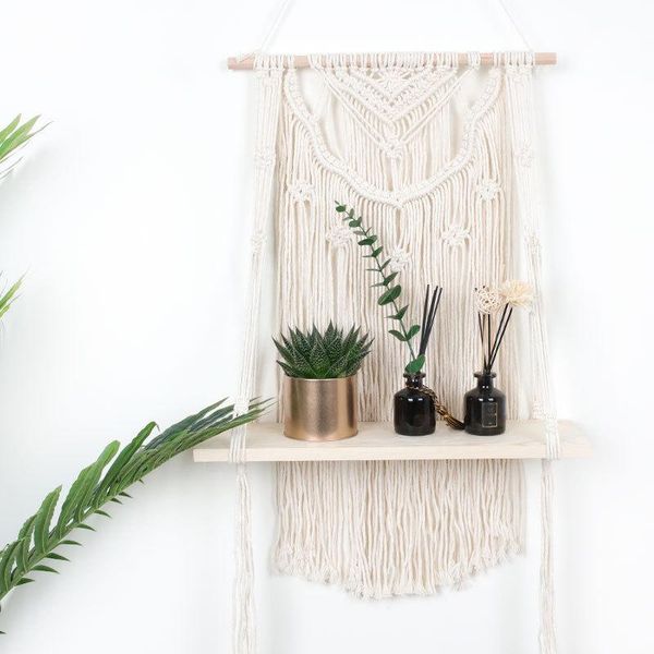 tapestries cilected bohemian cotton rope woven tapestry shelf wood board storage dual-purpose rack home wall hanging decoration
tapestries cilected bohemian cotton rope woven tapestry shelf wood board storage dual-purpose rack home wall hanging decoration