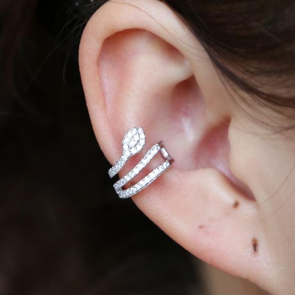 clip-on & screw back 1pcs cute snake ear cuff earring rose gold&silver color zircon shape single for women party jewelry
clip-on & screw back 1pcs cute snake ear cuff earring rose gold&silver color zircon shape single for women party jewelry