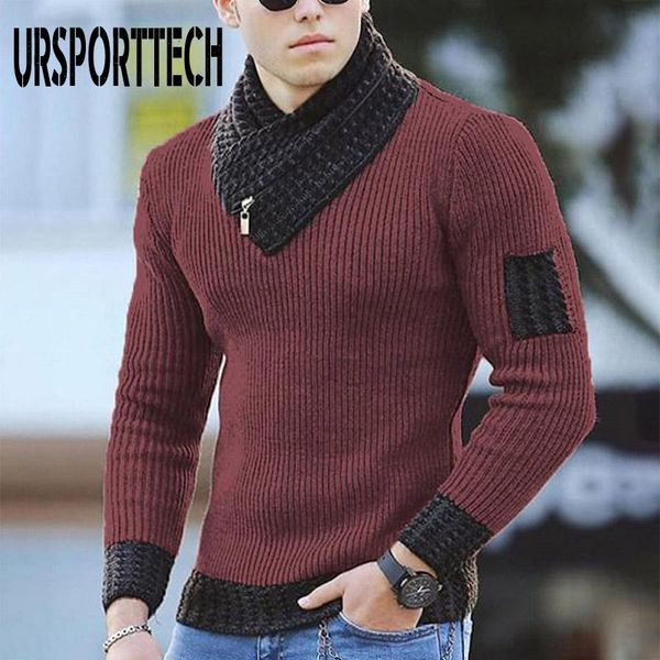 men's sweaters winter sweater men oversize knit pull homme pullover jumper harajuku casual streetwear thick warm turtleneck mens, White;black 
men's sweaters winter sweater men oversize knit pull homme pullover jumper harajuku casual streetwear thick warm turtleneck mens, White;black