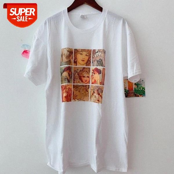 sunfiz yf alphonse mucha vintage art oil painting flower women tee new summer casual harajuku fashion women t-shirt #x32m, White
sunfiz yf alphonse mucha vintage art oil painting flower women tee new summer casual harajuku fashion women t-shirt #x32m, White