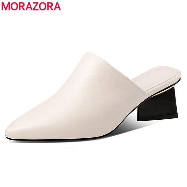 dress shoes morazora genuine leather woman pointed toe high heels women mules fashion solid color cow slingback pumps, Black
dress shoes morazora genuine leather woman pointed toe high heels women mules fashion solid color cow slingback pumps, Black