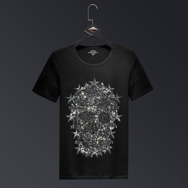 plus size 6xl skull mens t shirts rhinestones brand short sleeve fashion man o neck slim tshirts camisas hombre, White;black
plus size 6xl skull mens t shirts rhinestones brand short sleeve fashion man o neck slim tshirts camisas hombre, White;black