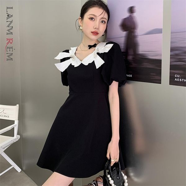 women short bubble sleeve bow a-line dresses fit lady fashion summer arrivals 2h052 210526, Black;gray
women short bubble sleeve bow a-line dresses fit lady fashion summer arrivals 2h052 210526, Black;gray