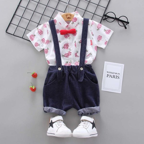 wear boy's treasure suspender suit children's summer foreign style t-shirt new handsome fashionable children, Blue
wear boy's treasure suspender suit children's summer foreign style t-shirt new handsome fashionable children, Blue