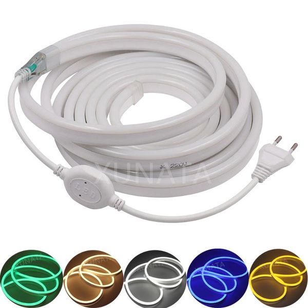 strips 220v 240v flexible neon light led strip smd 2835 120leds/m waterproof ip67 ribbon diode tape with eu plug luces
strips 220v 240v flexible neon light led strip smd 2835 120leds/m waterproof ip67 ribbon diode tape with eu plug luces