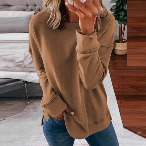 women's hoodies & sweatshirts 2021 autumn winter casual hoodie fashion long sleeve solid color round collar pullover loose all-match s, Black
women's hoodies & sweatshirts 2021 autumn winter casual hoodie fashion long sleeve solid color round collar pullover loose all-match s, Black