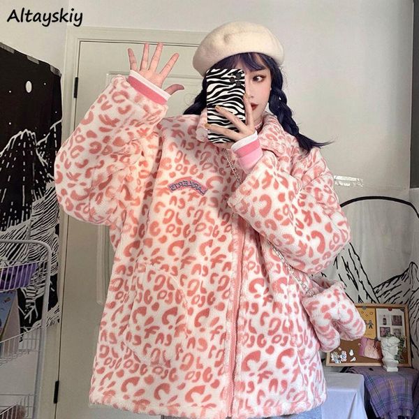 women's jackets harajuku women ins fashion chic pink leopard high street college teens outwear daily casual zipper lady overcoat, Black;brown
women's jackets harajuku women ins fashion chic pink leopard high street college teens outwear daily casual zipper lady overcoat, Black;brown