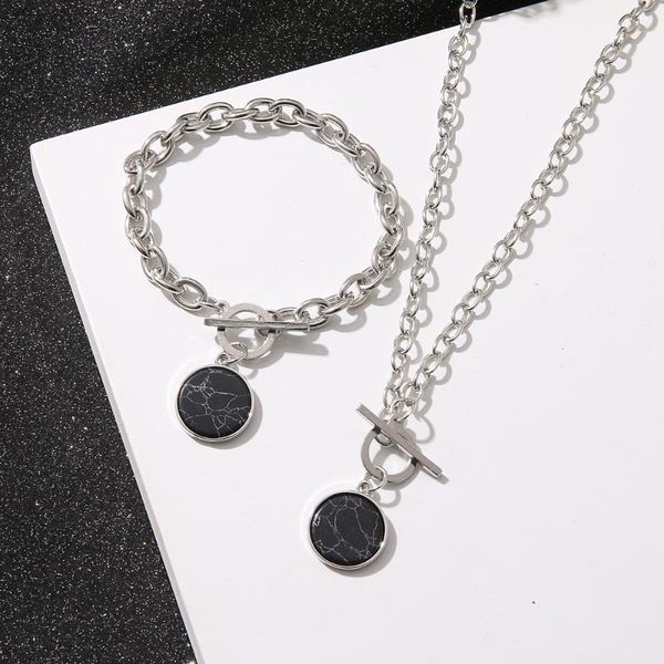 link, chain women black marble round pendant bracelets geometric punk link on hand fashion cool street mujer pulseras gift jewelry
link, chain women black marble round pendant bracelets geometric punk link on hand fashion cool street mujer pulseras gift jewelry