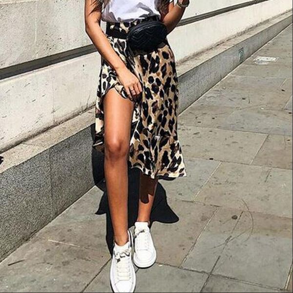 women leopard skirts split high waist dovetail ladies evening party club skirts female bottom drop shipping, Black
women leopard skirts split high waist dovetail ladies evening party club skirts female bottom drop shipping, Black