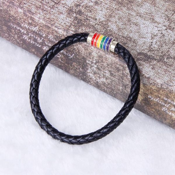 charm bracelets leather braided lovers pride rainbow titanium magnetic gay les jewelry, Golden;silver
charm bracelets leather braided lovers pride rainbow titanium magnetic gay les jewelry, Golden;silver