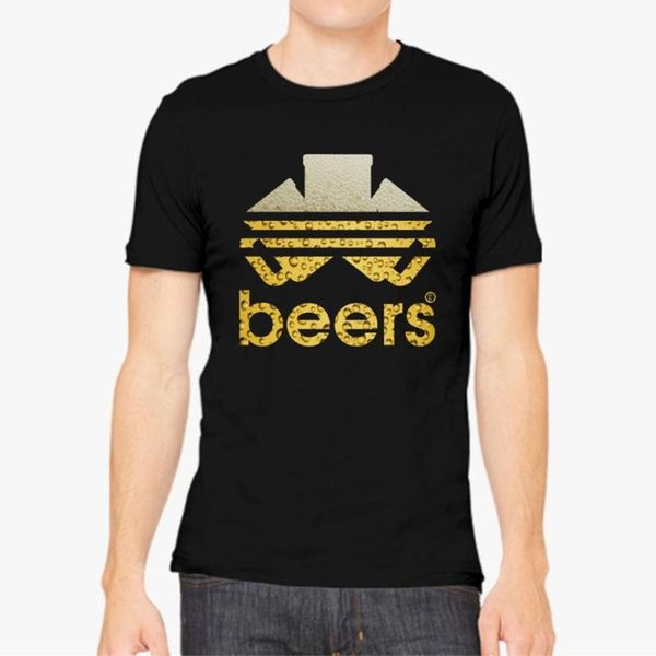men's t-shirts fashion beers logo parody two t shirt classic tee, White;black 
men's t-shirts fashion beers logo parody two t shirt classic tee, White;black