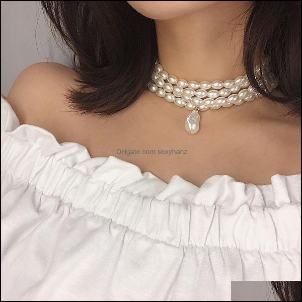 & pendants jewelrypearl bead beaded necklaces women mtilayer brife white choker chain aessories collarbone earring suits necklace drop deliv, Silver
& pendants jewelrypearl bead beaded necklaces women mtilayer brife white choker chain aessories collarbone earring suits necklace drop deliv, Silver