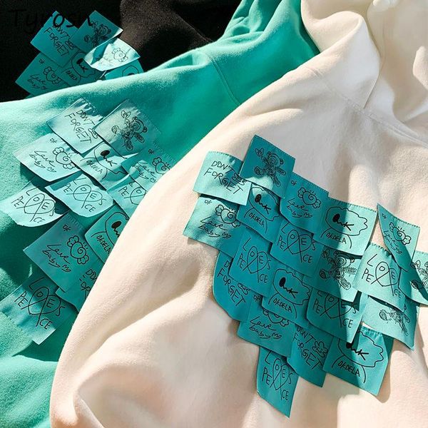 women's hoodies & sweatshirts hooded women patch designs streetwear stylish thicker letter printing oversize chic couples ulzzang ins, Black
women's hoodies & sweatshirts hooded women patch designs streetwear stylish thicker letter printing oversize chic couples ulzzang ins, Black