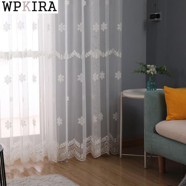 white snowflake curtain for living room light sheer mesh fabric embroicery voile drape lace bottom kitchen custom made s348#d
white snowflake curtain for living room light sheer mesh fabric embroicery voile drape lace bottom kitchen custom made s348#d
