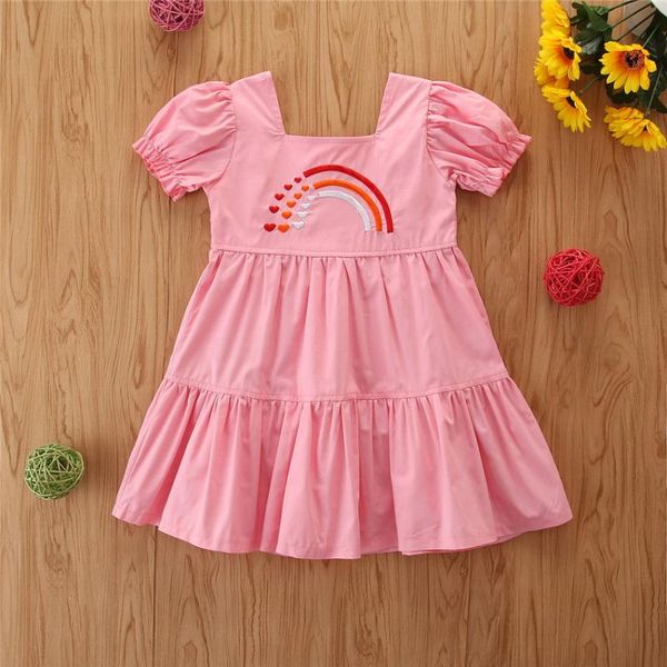 girl's dresses summer kid clothing for girls rainbow pattern princess dress party clothes children's, Red;yellow
girl's dresses summer kid clothing for girls rainbow pattern princess dress party clothes children's, Red;yellow