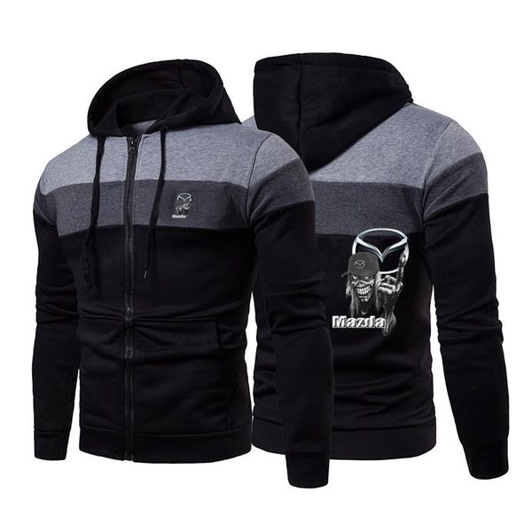 men's hoodies & sweatshirts 2021 spring and autumn stitching hoodie mazda logo fashion novel trend casual all-match lace jacket, Black
men's hoodies & sweatshirts 2021 spring and autumn stitching hoodie mazda logo fashion novel trend casual all-match lace jacket, Black