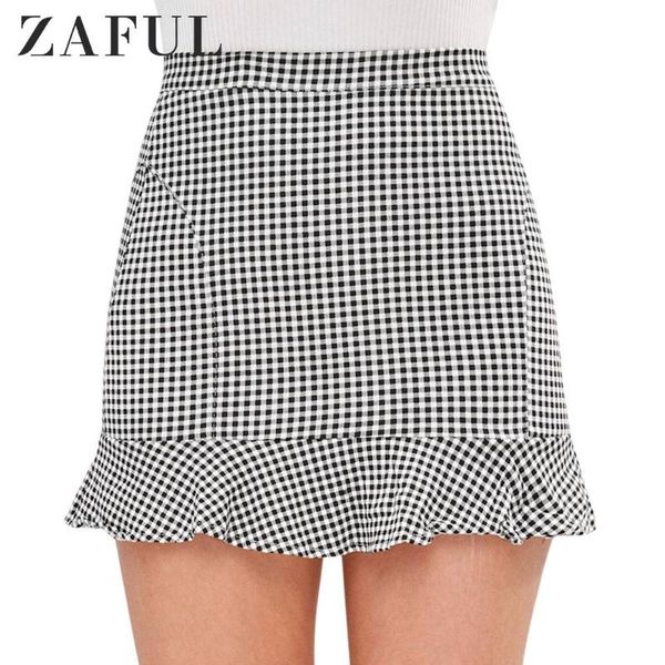 skirts zaful gingham ruffled mini skirt bodycon high waisted flounce bottoms zipper closure flouncing hemline women, Black
skirts zaful gingham ruffled mini skirt bodycon high waisted flounce bottoms zipper closure flouncing hemline women, Black