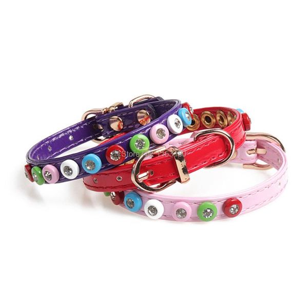 dog collars & leashes 24pcs/lot pu leather pet solid soft colourful for small medium dogs neck strap adjustable safe puppy kitten cats colla
dog collars & leashes 24pcs/lot pu leather pet solid soft colourful for small medium dogs neck strap adjustable safe puppy kitten cats colla
