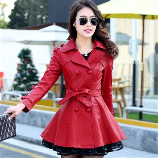 new female big size ladies sleeves belt long jacket of plutonium thin savage tide ufi2, Black
new female big size ladies sleeves belt long jacket of plutonium thin savage tide ufi2, Black