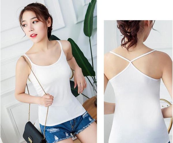 woman camis tanks sleeveless cotton bra base vest sling camisoles multipurpose slim underwear vest of woman, Black;white
woman camis tanks sleeveless cotton bra base vest sling camisoles multipurpose slim underwear vest of woman, Black;white