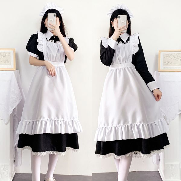 theme costume female maid's clothing long cosplay costume lolita dress in apron cute anime rentals black coffee uniform m-5xl w68f, Black;red
theme costume female maid's clothing long cosplay costume lolita dress in apron cute anime rentals black coffee uniform m-5xl w68f, Black;red