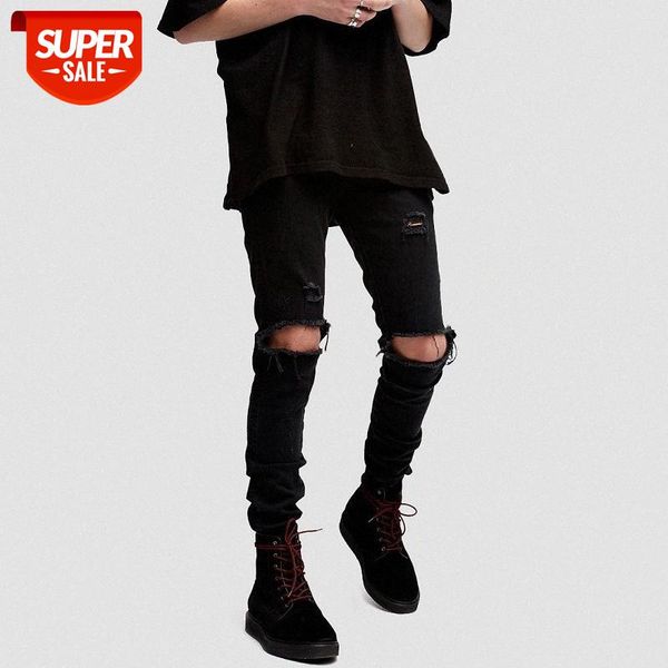 men's jeans black wild knee big hole knife cut stretch slim feet beggar pants #vw4k, Blue
men's jeans black wild knee big hole knife cut stretch slim feet beggar pants #vw4k, Blue