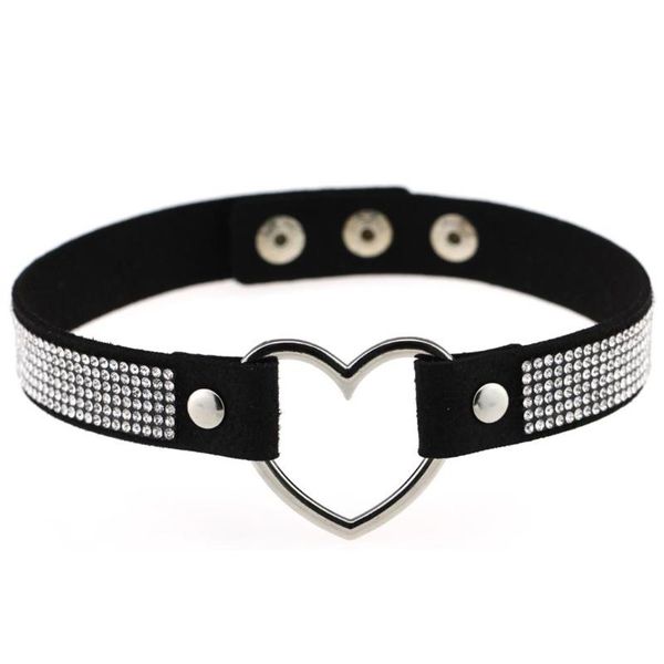 chokers heart choker shining rhinestone fake leather necklace punk collar pu party chocker jewelry, Golden;silver
chokers heart choker shining rhinestone fake leather necklace punk collar pu party chocker jewelry, Golden;silver