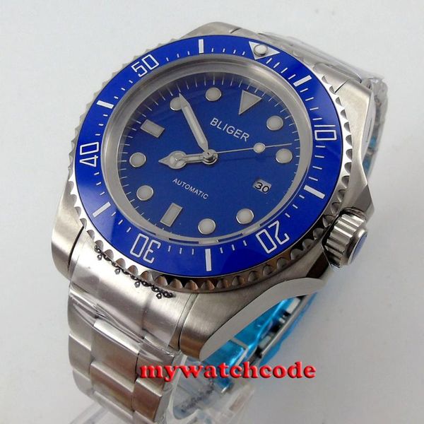 wristwatches big face 44mm bliger blue black green white dial ceramic bezel nh35a miyota 8215 automatic movement mens watch oyster bracelet, Slivery;brown
wristwatches big face 44mm bliger blue black green white dial ceramic bezel nh35a miyota 8215 automatic movement mens watch oyster bracelet, Slivery;brown