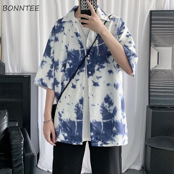 men's casual shirts tie-dye print ins men fashion chic holiday hip-hop half sleeve summer vintage male loose daily hombre clothes, White;black
men's casual shirts tie-dye print ins men fashion chic holiday hip-hop half sleeve summer vintage male loose daily hombre clothes, White;black