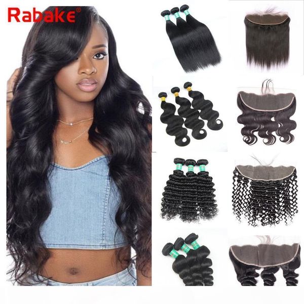 body wave deep wave 3 bundles with frontal rabake 13x4 brazilian virgin hair weaves closure straight loose human hair weave extensions, Black;brown
body wave deep wave 3 bundles with frontal rabake 13x4 brazilian virgin hair weaves closure straight loose human hair weave extensions, Black;brown