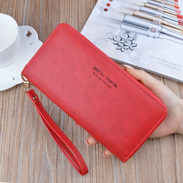womens wallet ladies long zipper clutch purses large capacity wallet woman soft leather wallets mobile phone bag carteras mujer, Red;black
womens wallet ladies long zipper clutch purses large capacity wallet woman soft leather wallets mobile phone bag carteras mujer, Red;black
