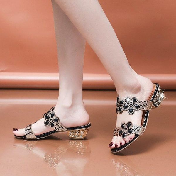 slippers women summer fashion rhinestone slipper hollow out chunky high heels sandals crystal party shoes woman flip flops, Black
slippers women summer fashion rhinestone slipper hollow out chunky high heels sandals crystal party shoes woman flip flops, Black
