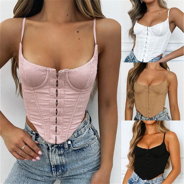 women's tanks & camis women corset tank vintage bustier crop push up front button low cut cami club summer sleeveless, White
women's tanks & camis women corset tank vintage bustier crop push up front button low cut cami club summer sleeveless, White