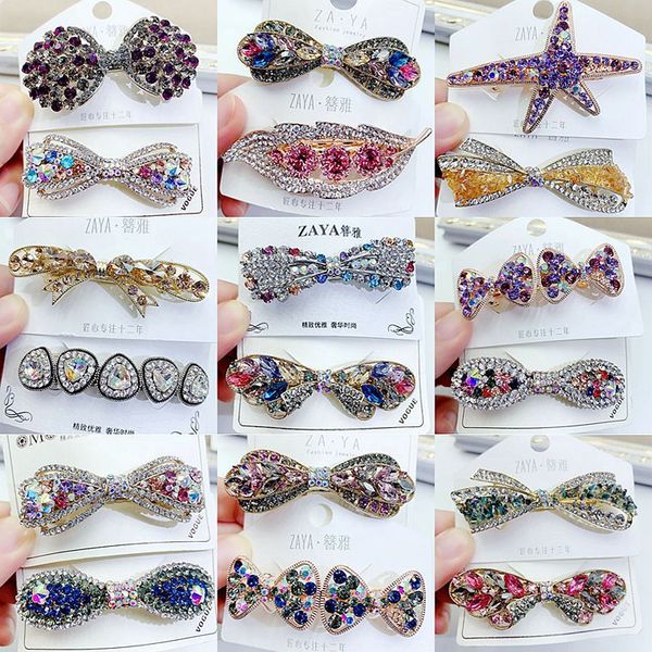 fashion mixed style korean crystal pearl hair clips elegant women barrettes hairpins headwear hair accessories yao, Golden;silver
fashion mixed style korean crystal pearl hair clips elegant women barrettes hairpins headwear hair accessories yao, Golden;silver