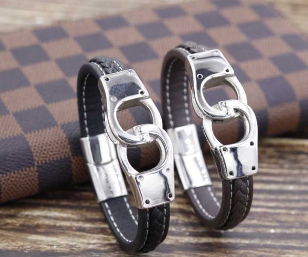 charm bracelets men's stainless steel woven leather bracelet jewelry trend student rope, Golden;silver
charm bracelets men's stainless steel woven leather bracelet jewelry trend student rope, Golden;silver