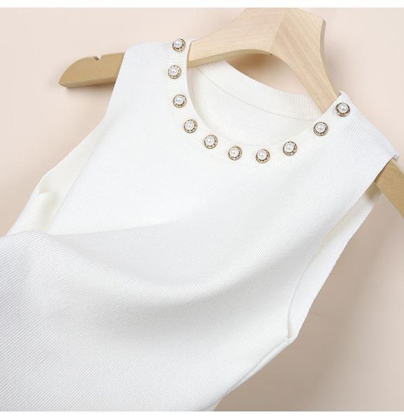 women's tanks & camis pearls beading white knitted tank women summer 2021 elegant modis o-neck sleeveless black
women's tanks & camis pearls beading white knitted tank women summer 2021 elegant modis o-neck sleeveless black