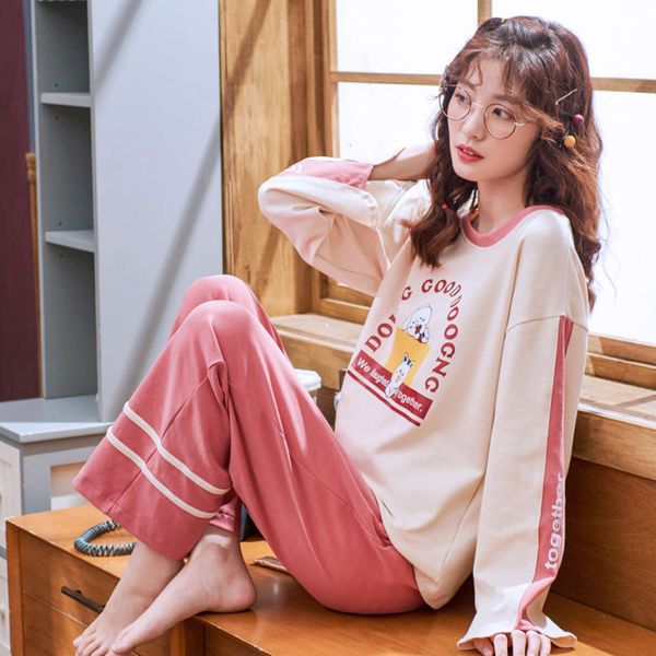 pajamas spring autumn winter cotton long sleeve trousers fresh student sweet lovely cartoon leisure home suit female, Black;red
pajamas spring autumn winter cotton long sleeve trousers fresh student sweet lovely cartoon leisure home suit female, Black;red