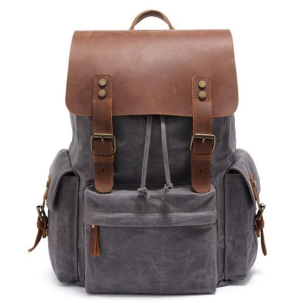 new vintage canvas men backpack backpack fashion casual men's bag multifunction leather lapbag portable durable travel
new vintage canvas men backpack backpack fashion casual men's bag multifunction leather lapbag portable durable travel