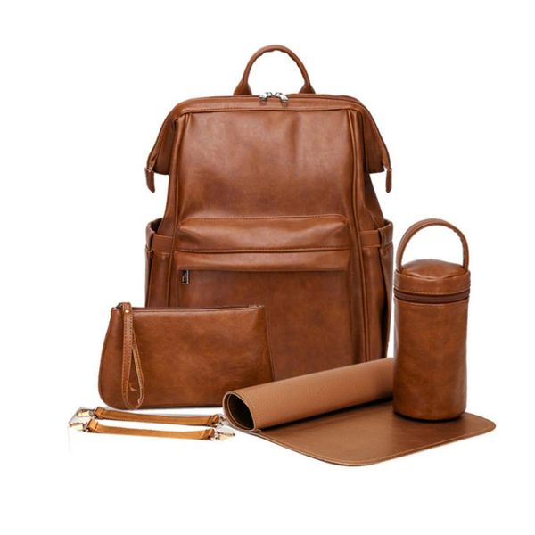 diaper bags pu leather baby backpack for moms large capacity nappy bag waterproof mommy maternity stroller with accessories
diaper bags pu leather baby backpack for moms large capacity nappy bag waterproof mommy maternity stroller with accessories