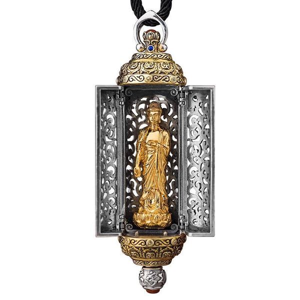 chains flower seed buddha gawu box silver pendant national tide personality men and women amitabha amulet necklace
chains flower seed buddha gawu box silver pendant national tide personality men and women amitabha amulet necklace