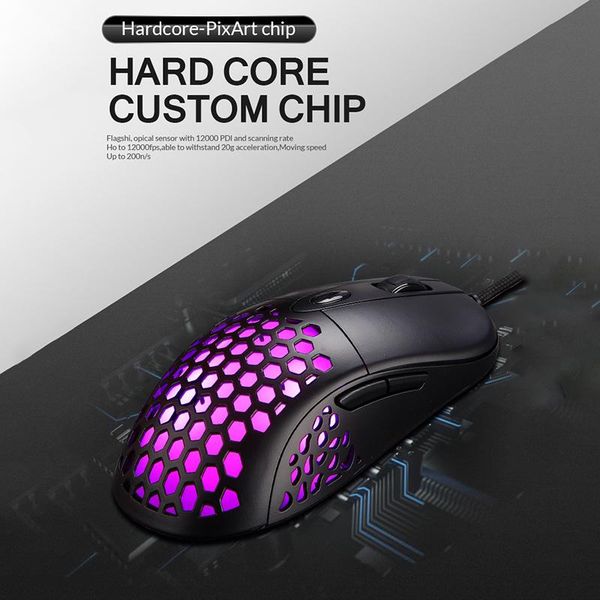 mice high-end 1600dpi adjustable honeycomb game mouse optical wired drivers usb rgb light programmable gaming for pc computer 
mice high-end 1600dpi adjustable honeycomb game mouse optical wired drivers usb rgb light programmable gaming for pc computer