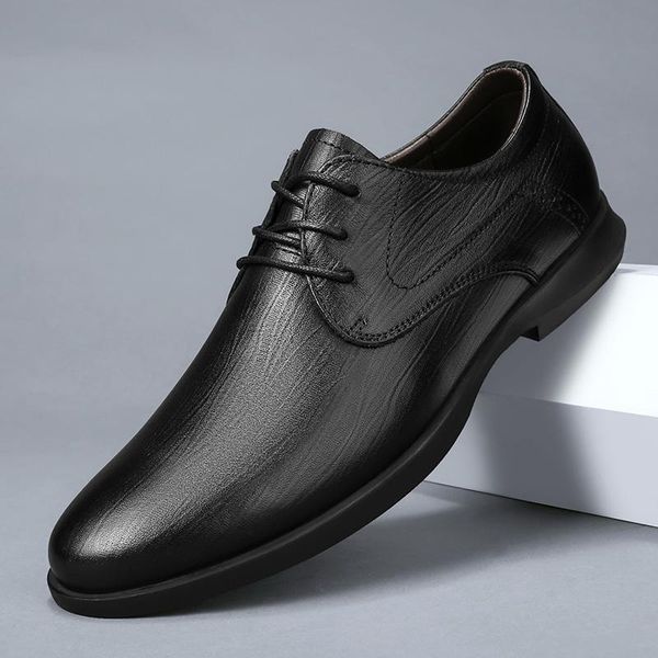 dress shoes men's winter plush warm genuine leather boots fashion formal classic buty meskie ankle big size, Black
dress shoes men's winter plush warm genuine leather boots fashion formal classic buty meskie ankle big size, Black