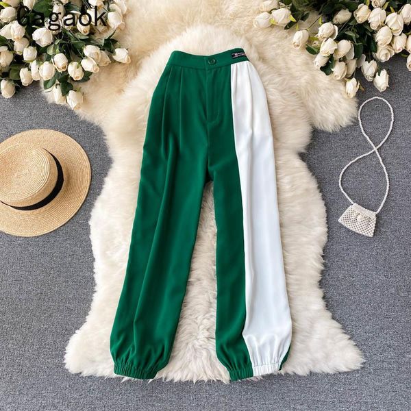 women's pants & capris gagaok sweatpants women 2021 summer high patchwork streetwear clothing loose casual fashion harajuku korean wild, Black;white
women's pants & capris gagaok sweatpants women 2021 summer high patchwork streetwear clothing loose casual fashion harajuku korean wild, Black;white