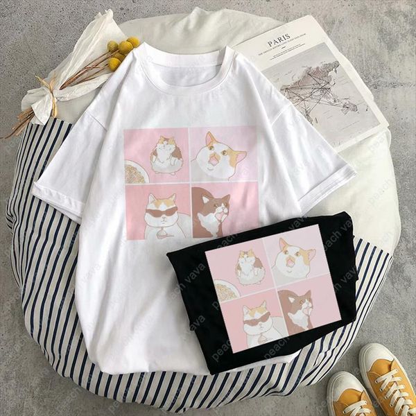 summer cartoon kawaii cat print womens t shirt short sleeve casual ulzzang harajuku ins chic mujer funny loose women tees, White
summer cartoon kawaii cat print womens t shirt short sleeve casual ulzzang harajuku ins chic mujer funny loose women tees, White