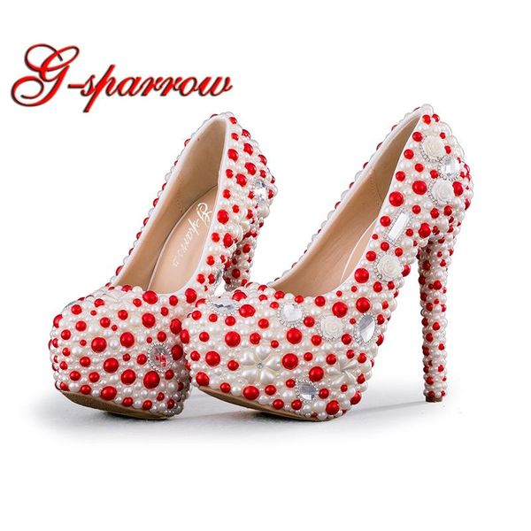 dress shoes 2021 designer white and red pearl wedding party gorgeous women high heel platform bridal pumps 2cm wedge, Black
dress shoes 2021 designer white and red pearl wedding party gorgeous women high heel platform bridal pumps 2cm wedge, Black