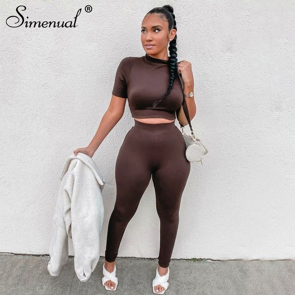 solid casual sporty two piece lounge sets women short sleeve tee and leggings matching set workout active wear fashion, White;black
solid casual sporty two piece lounge sets women short sleeve tee and leggings matching set workout active wear fashion, White;black